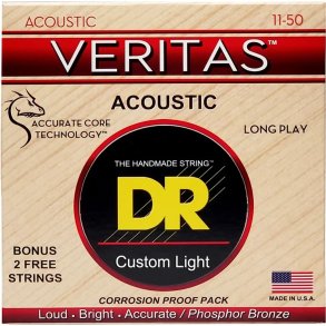 DR Strings VTA-11 Veritas western-guitar-strenge, 011-050
